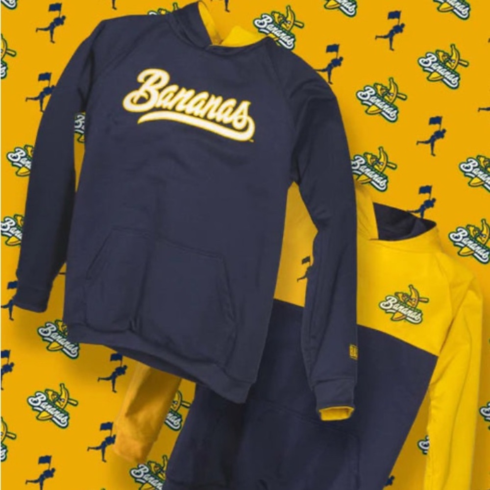 Savannah Bananas reversible hoodie